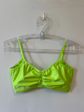 Top Feminino Beach Tennis Costas Nua Verde neon