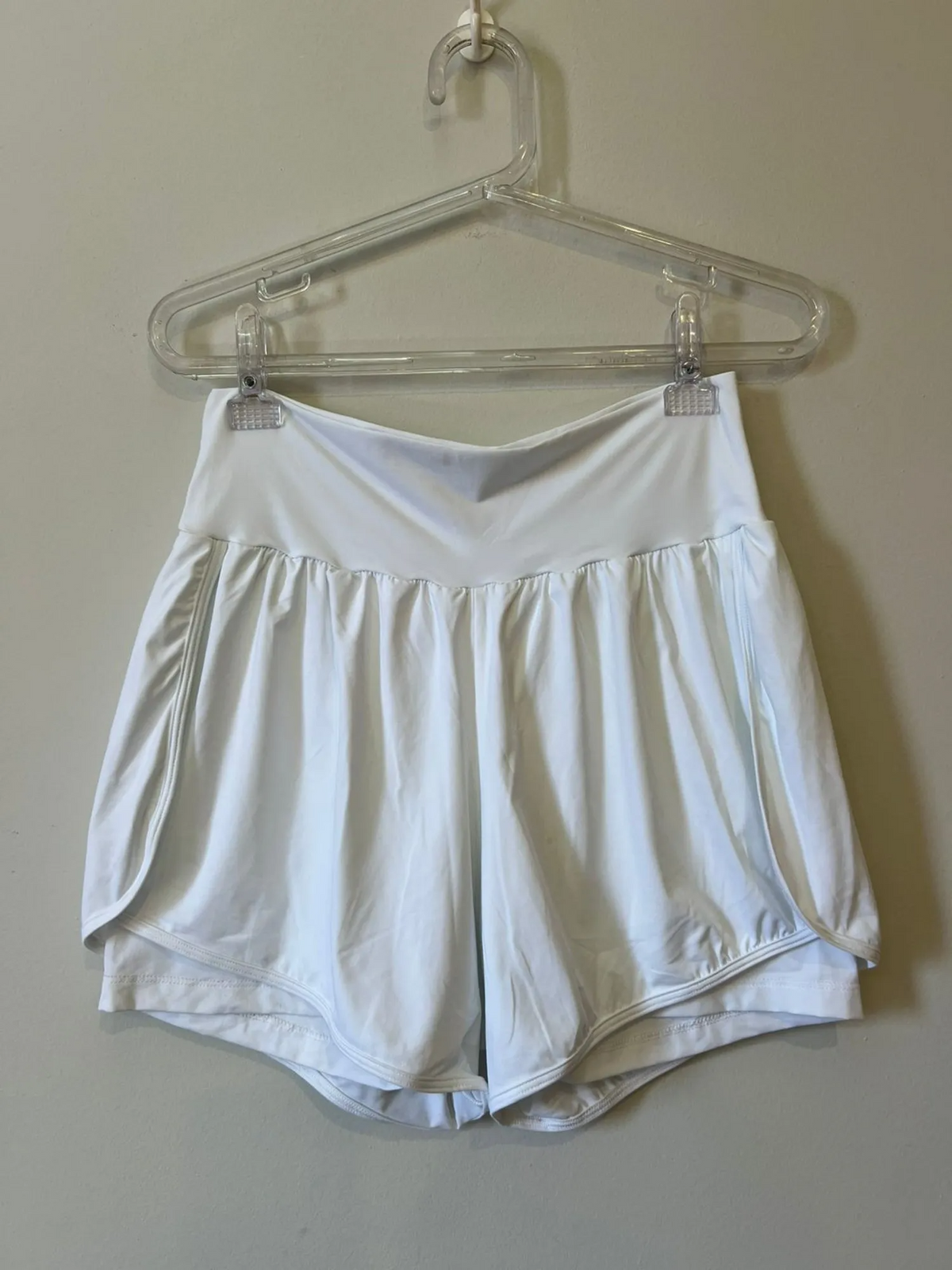 Short Duplo Feminino Beach Tennis Branco