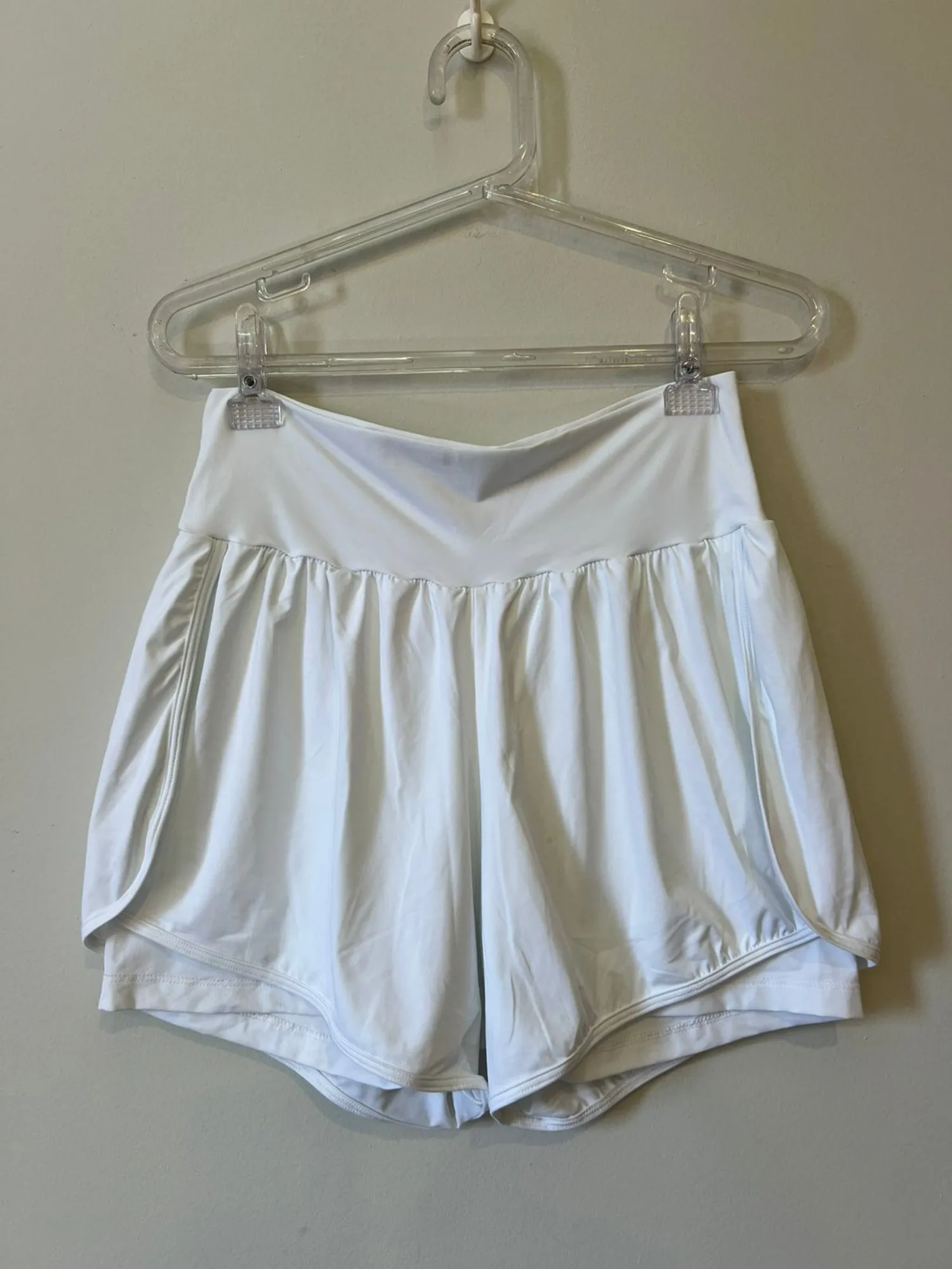 Short Duplo Feminino Beach Tennis Branco