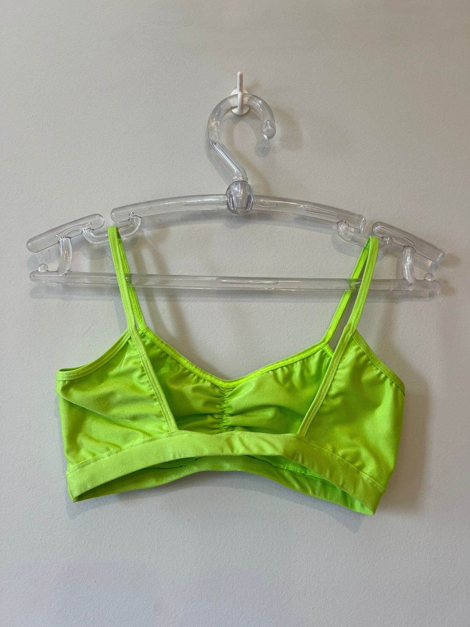Top Feminino Beach Tennis Costas Nua Verde neon