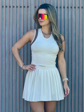 Conjunto pregueado Maya Off white