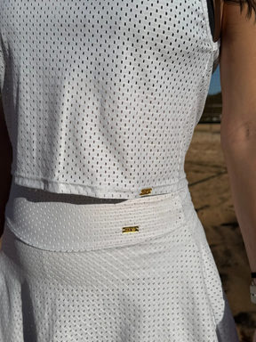 Conjunto Beach Tennis Godê Érica Branco