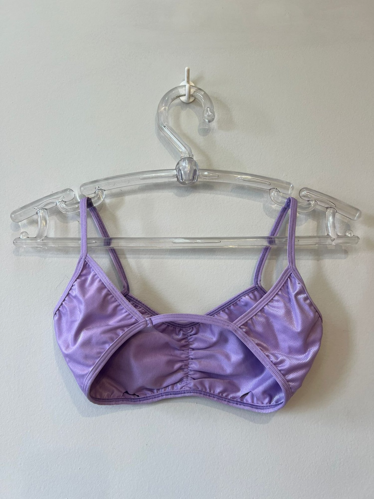 Top Feminino Beach Tennis Costas Nua Lavanda