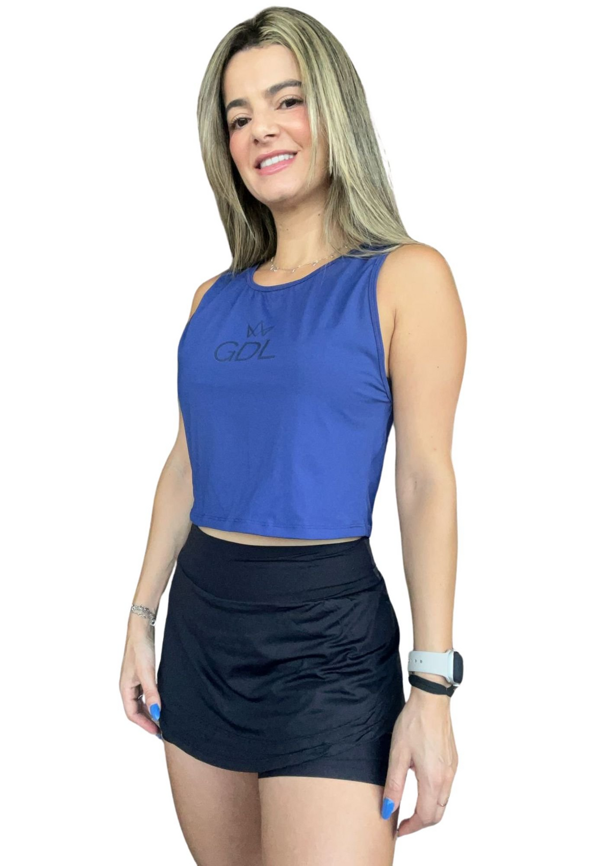 Regata Cropped GDL Azul Marinho