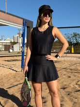 Conjunto Beach Tennis Godê Érica Preto